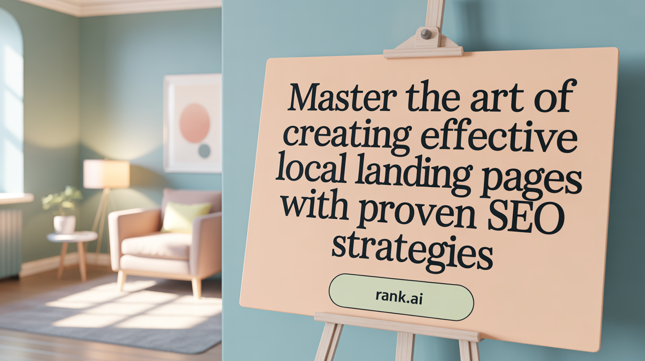Master the art of creating high-converting local landing pages with proven SEO strategies
