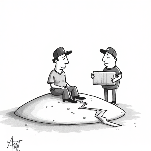 Braves place Chris Sale on 15-day injured list single-panel cartoon