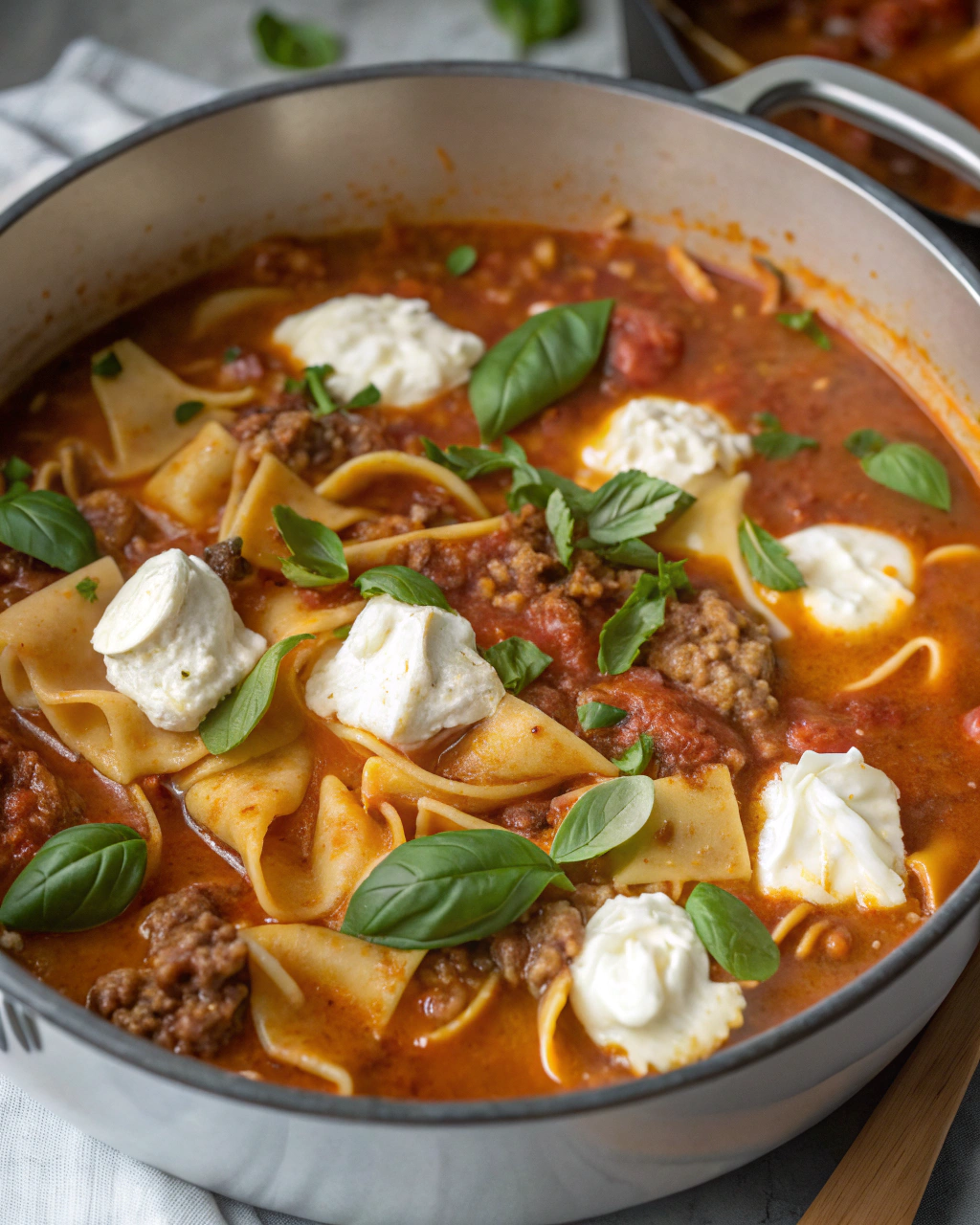 One-Pot Lasagna Soup Ingredients
