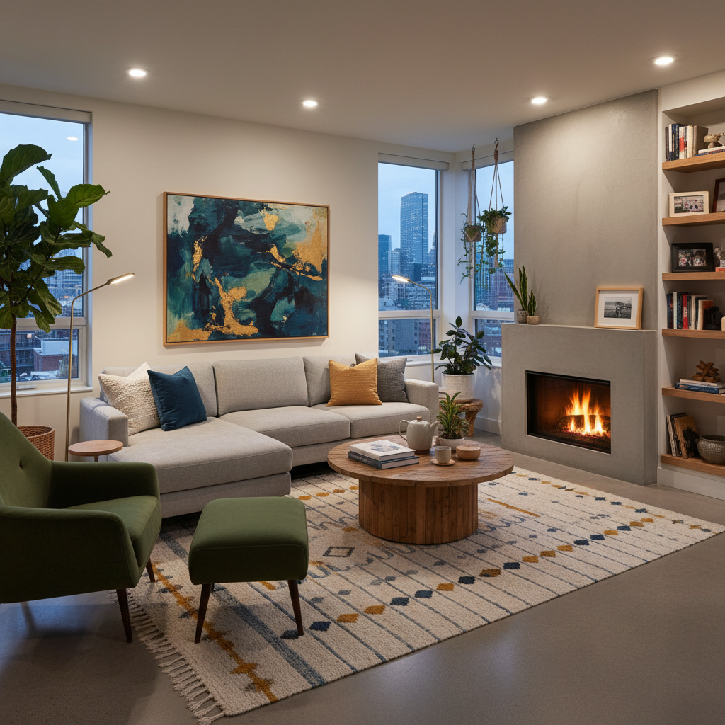  A photo of your living room.