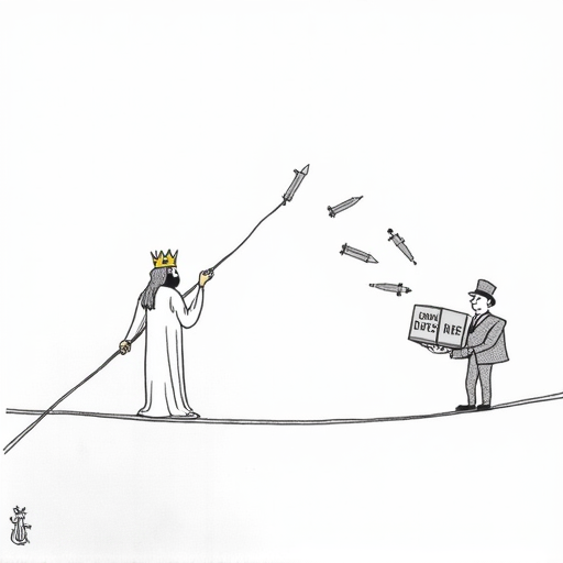 Arab Monarchies Seek Stability Amid US-Iran Tensions single-panel cartoon
