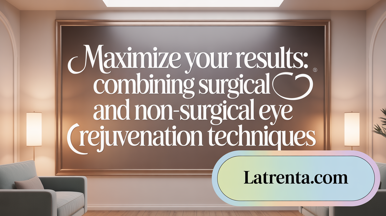 Maximize Your Results: Combining Surgical and Non-Surgical Eye Rejuvenation