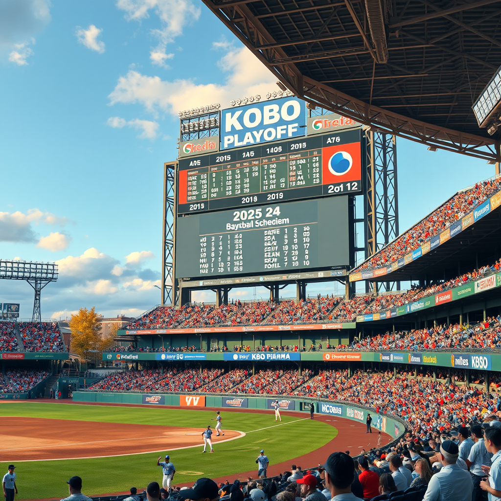 2025 KBO 플레이오프 경기 일정 한눈에 보기