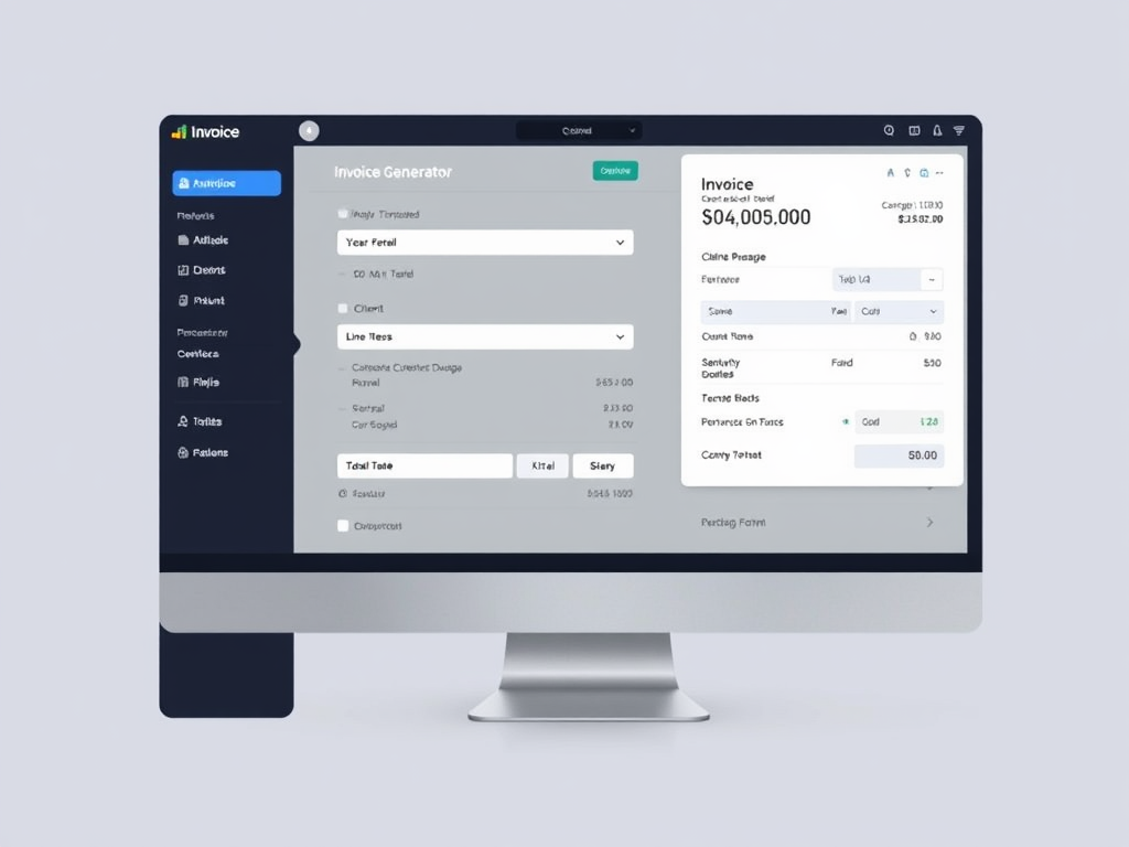 Invoice Generator Interface Design