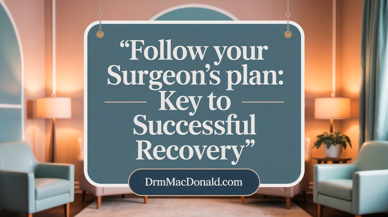 Follow Your Surgeon’s Plan: Key to Successful Recovery