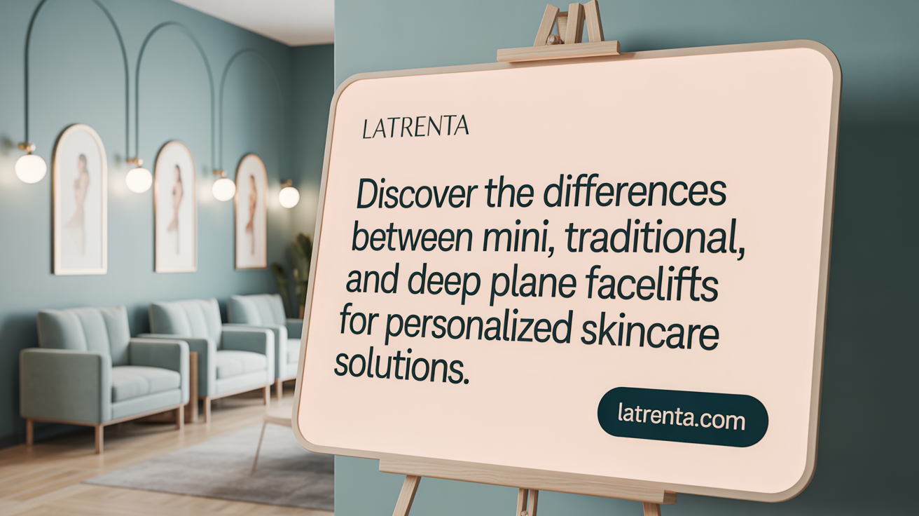 Discover the differences between mini, traditional, and deep plane facelifts for tailored rejuvenation.