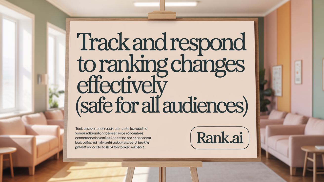 Track and Respond to Ranking Changes Effectively