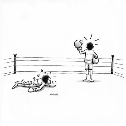 Ilia Topuria wins lightweight title with first-round knockout single-panel cartoon