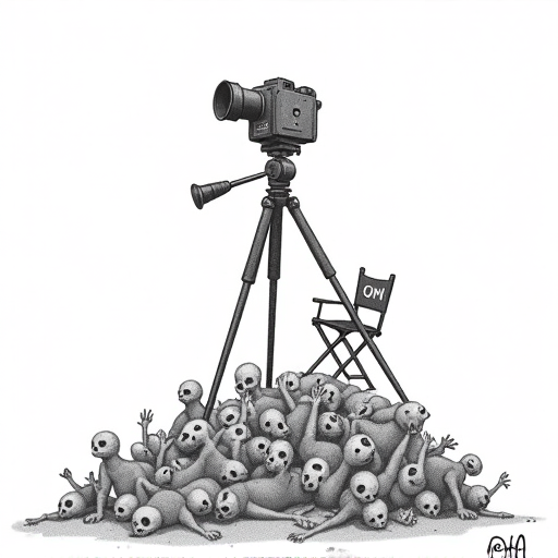 Danny Boyle's '28 Days Later' Filmed with Canon Cameras single-panel cartoon