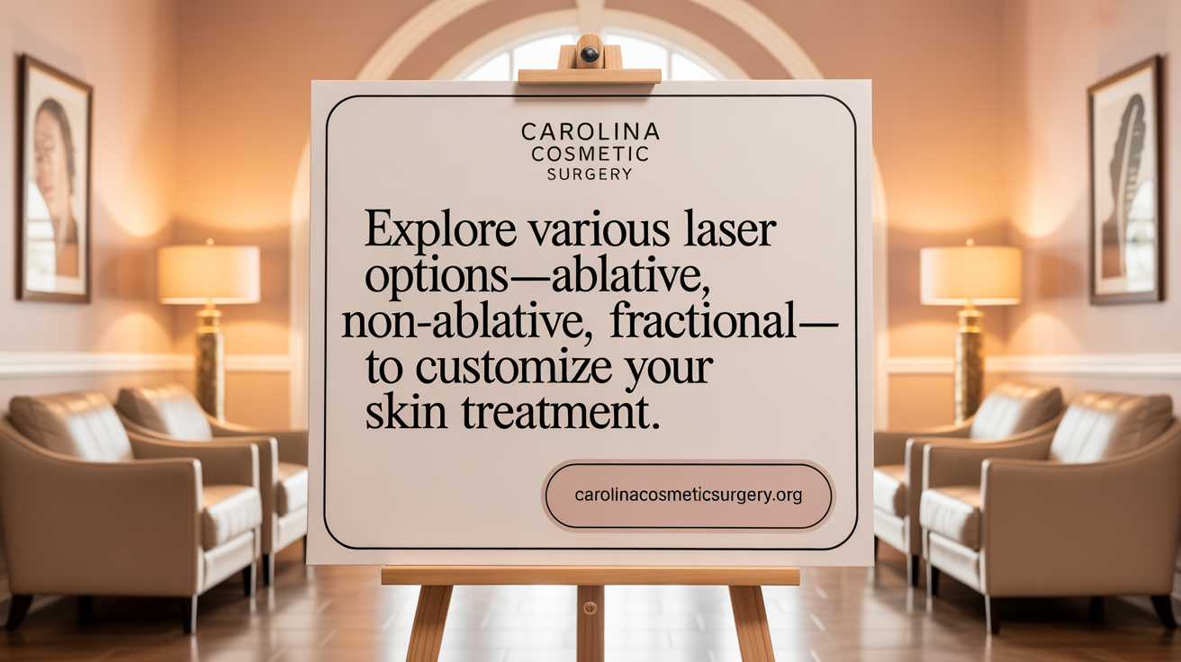 Explore various laser options—ablative, non-ablative, fractional—to customize your skin recovery.