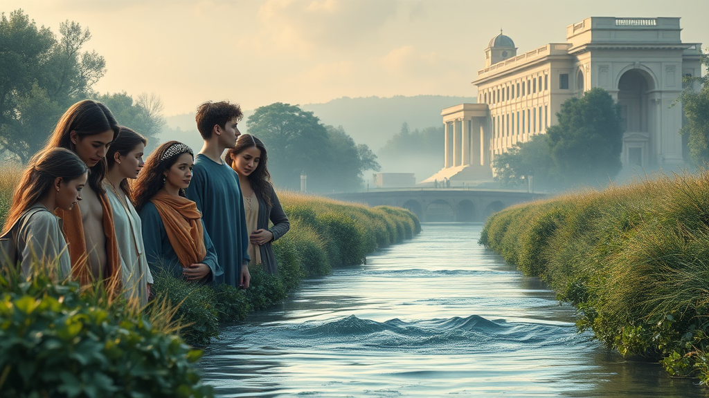 고려대학교 의과대학 학생들의 선택과 자유라는 주제를 은유적으로 표현한 그림