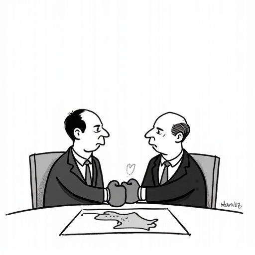 DRC and Rwanda Sign Peace Deal in Washington single-panel cartoon