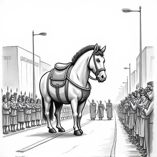 Greece Celebrates Independence Day with Military Parade single-panel cartoon