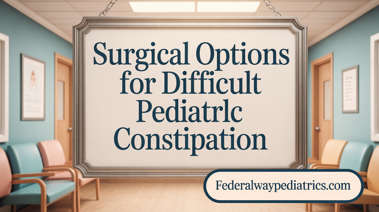 Surgical Options for Refractory Pediatric Constipation