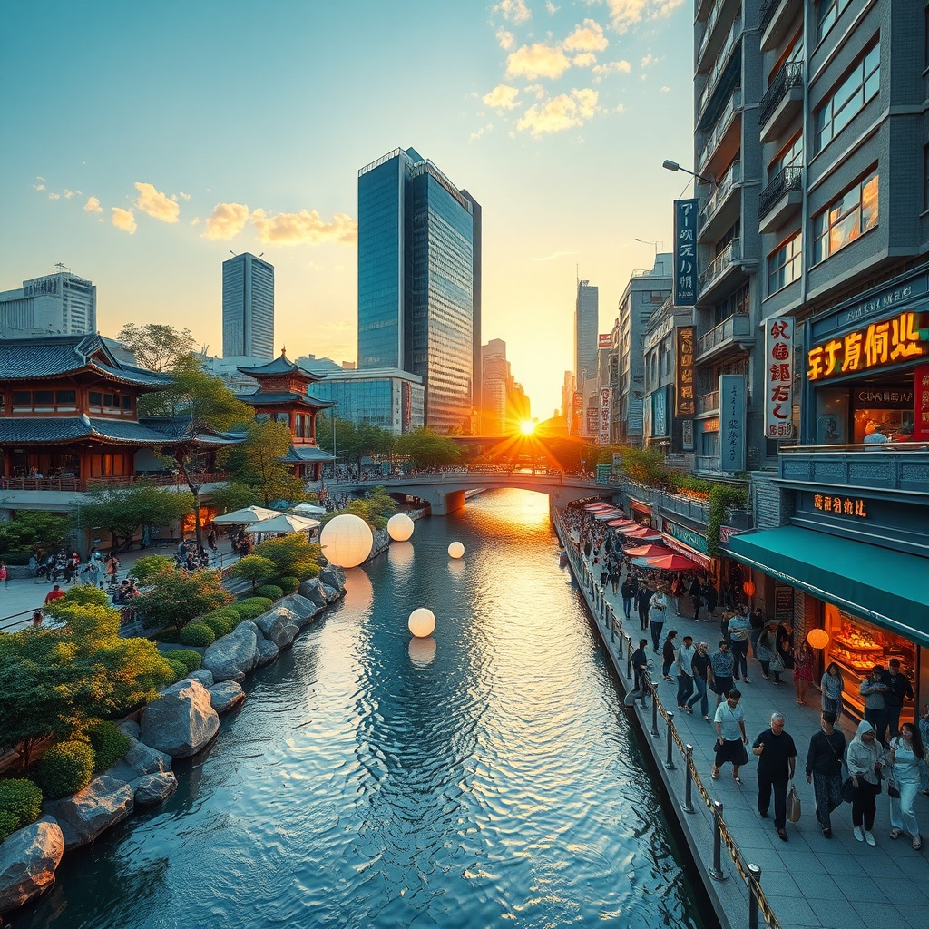 Cheonggyecheon Stream & Itaewon
