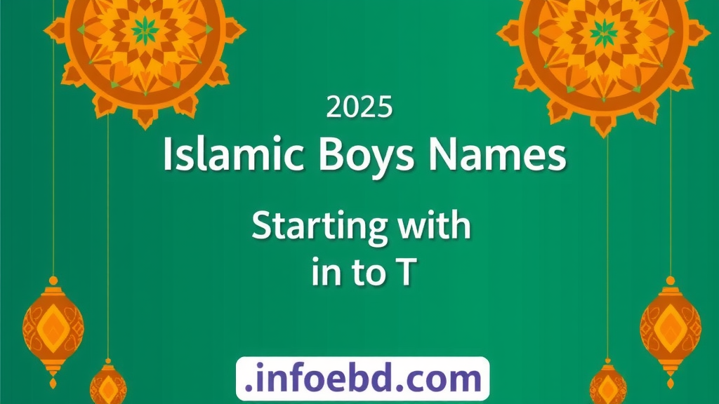 (T) ট দিয়ে ছেলেদের ইসলামিক নাম অর্থসহ ২০২৫