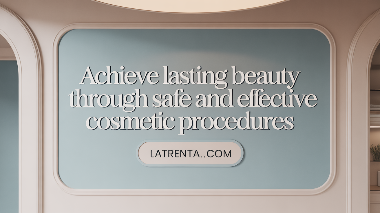 Achieve Lasting Beauty Through Strategic Cosmetic Procedures
