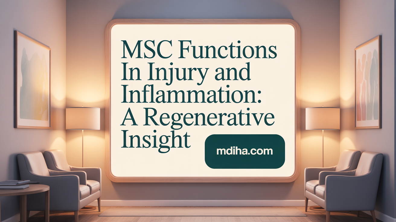 MSC functions in injury and inflammation: A regenerative insight