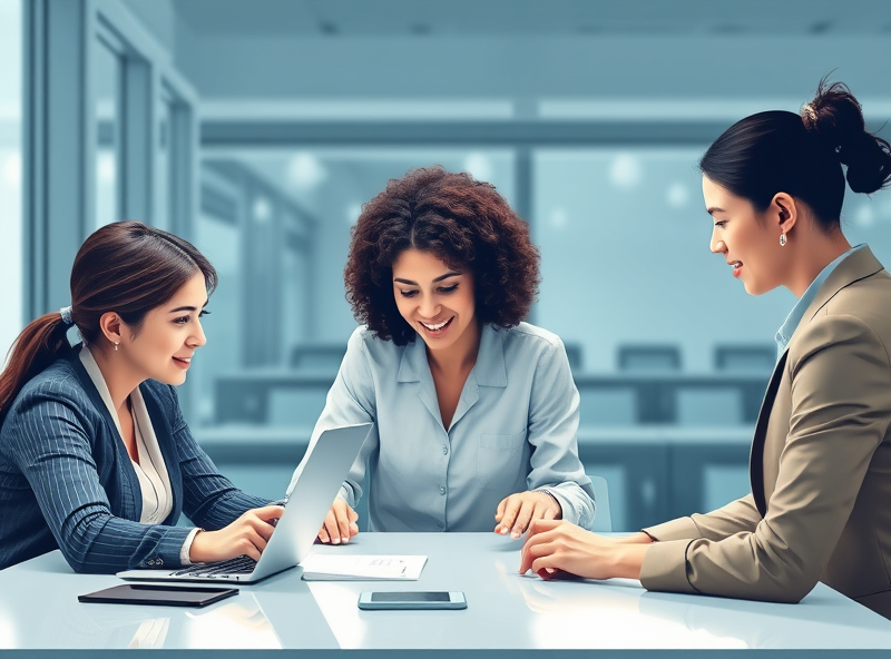 A warm and welcoming image capturing a group of people effortlessly exploring the intricacies of Online benefit eligibility testing, emphasizing the ease of access and supportive approach in the process.