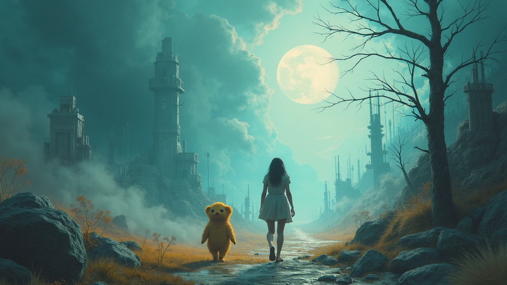 Entorno de Onirium en My Monsters para este análisis con su arte surrealista pintado a mano