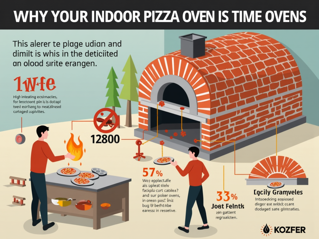 Indoor pizza oven ventilation alert