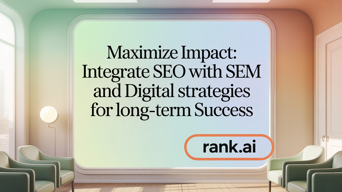 Maximize Impact: Integrate SEO with SEM and Digital Strategies for Long-Term Success