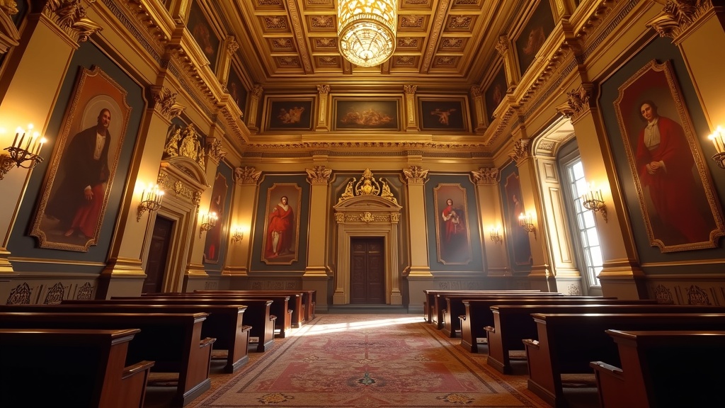El hemiciclo de la Asamblea Nacional recreado en la visite virtuelle experiencia VR