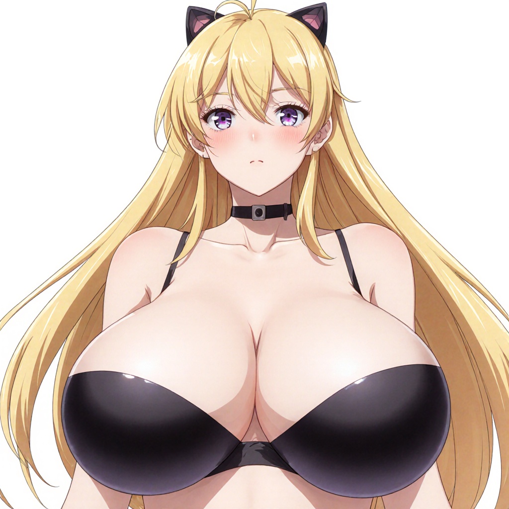 Blonde girl with big tits and a huge ass, in the s