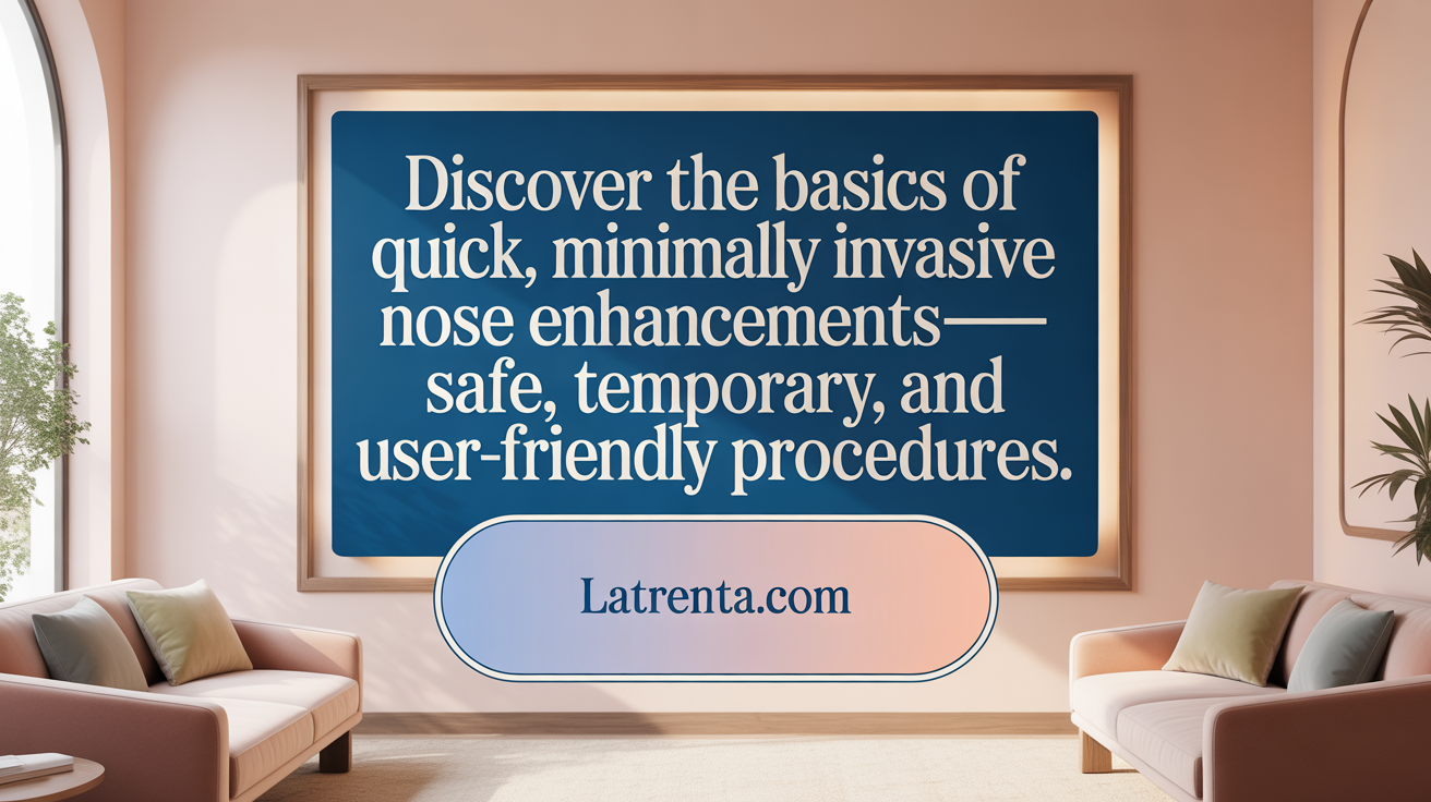 Discover the basics of nonsurgical rhinoplasty—quick, minimally invasive, and temporary nose enhancements.