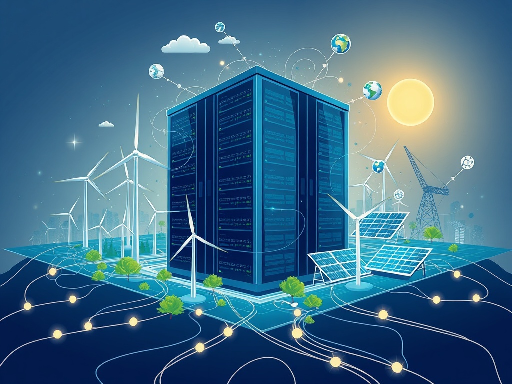 Empowering Data Center Sustainability with AI and Blockchain