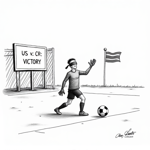 USMNT Advances Past Costa Rica in Quarterfinal Penalty Shootout single-panel cartoon