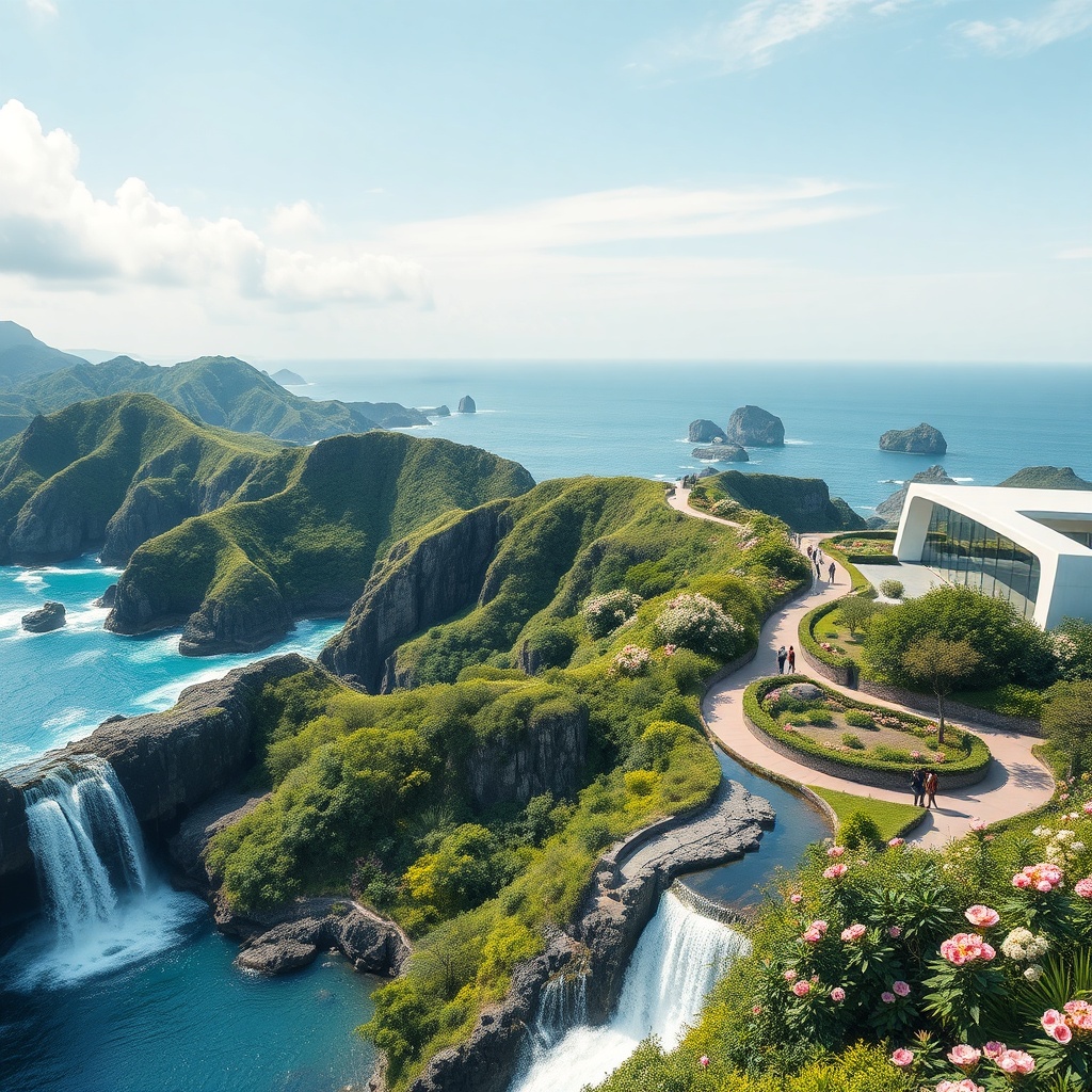 Jungmun Coastal Wonders: Waterfalls & Art