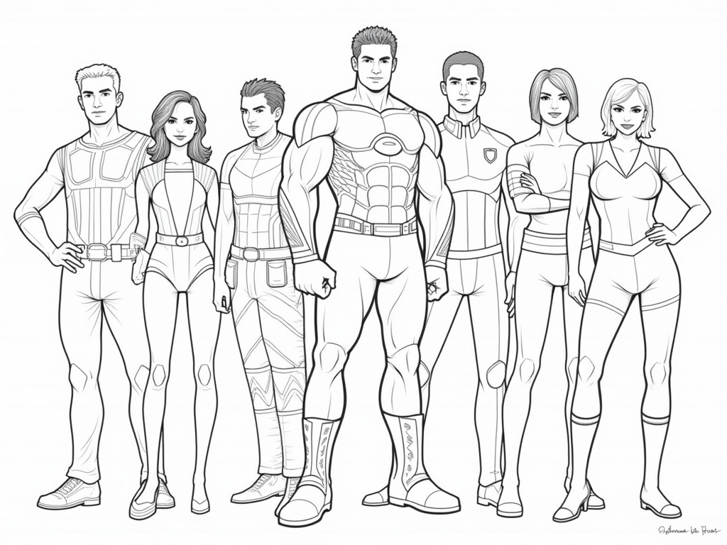 Kids Coloring Marvel Pages