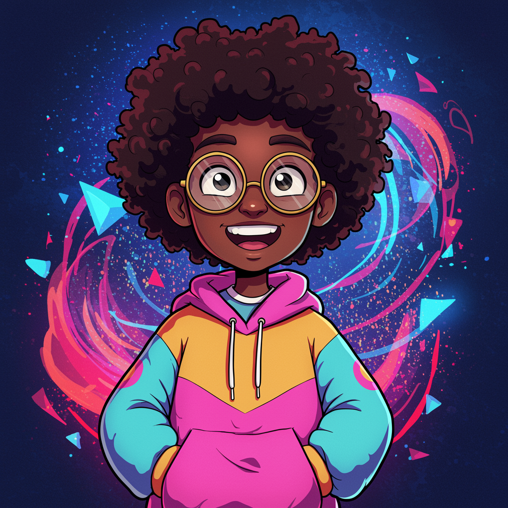 black boy pfp cartoon