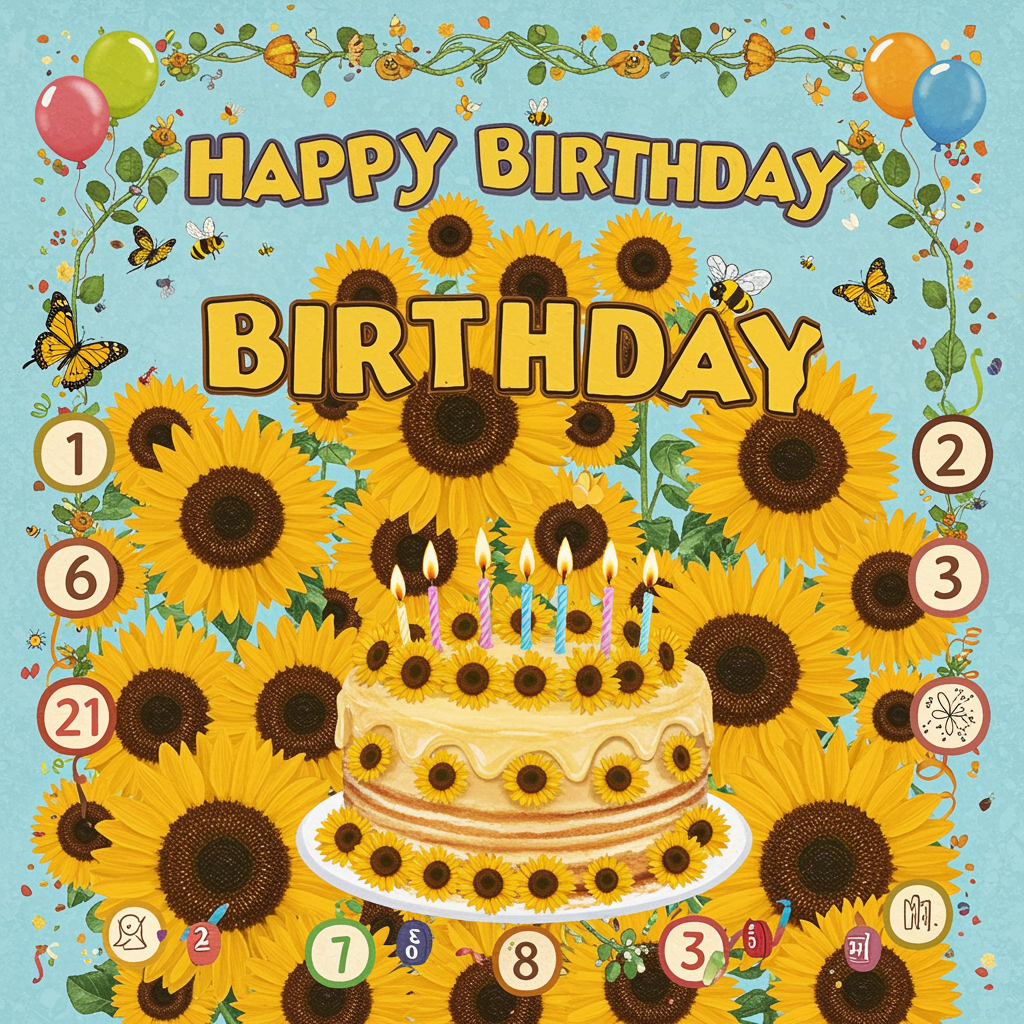 happy birthday sunflowers