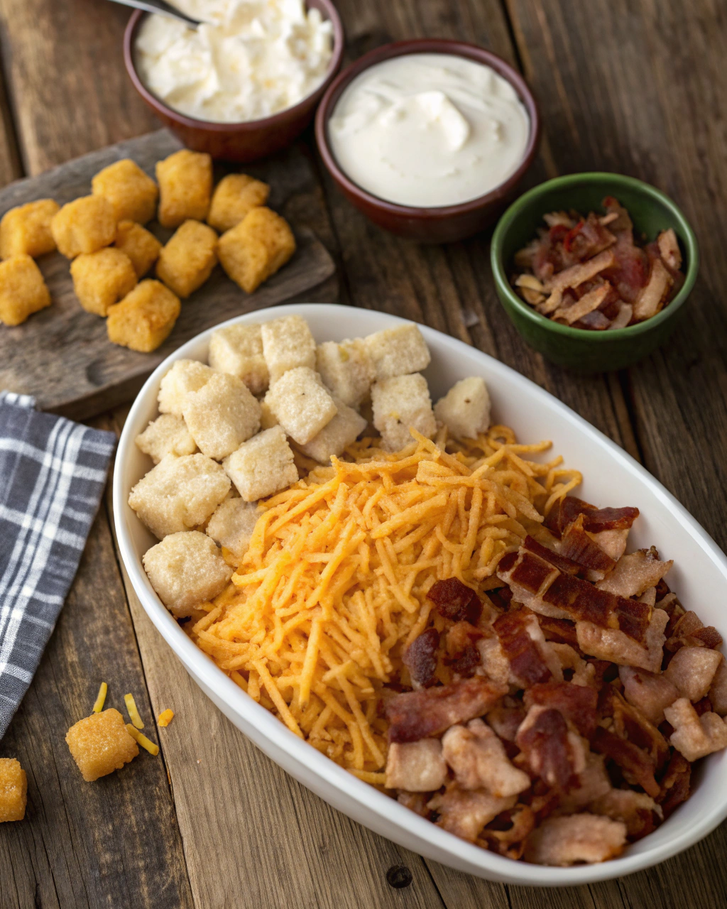 Chicken Bacon Crunch Casserole ngredients