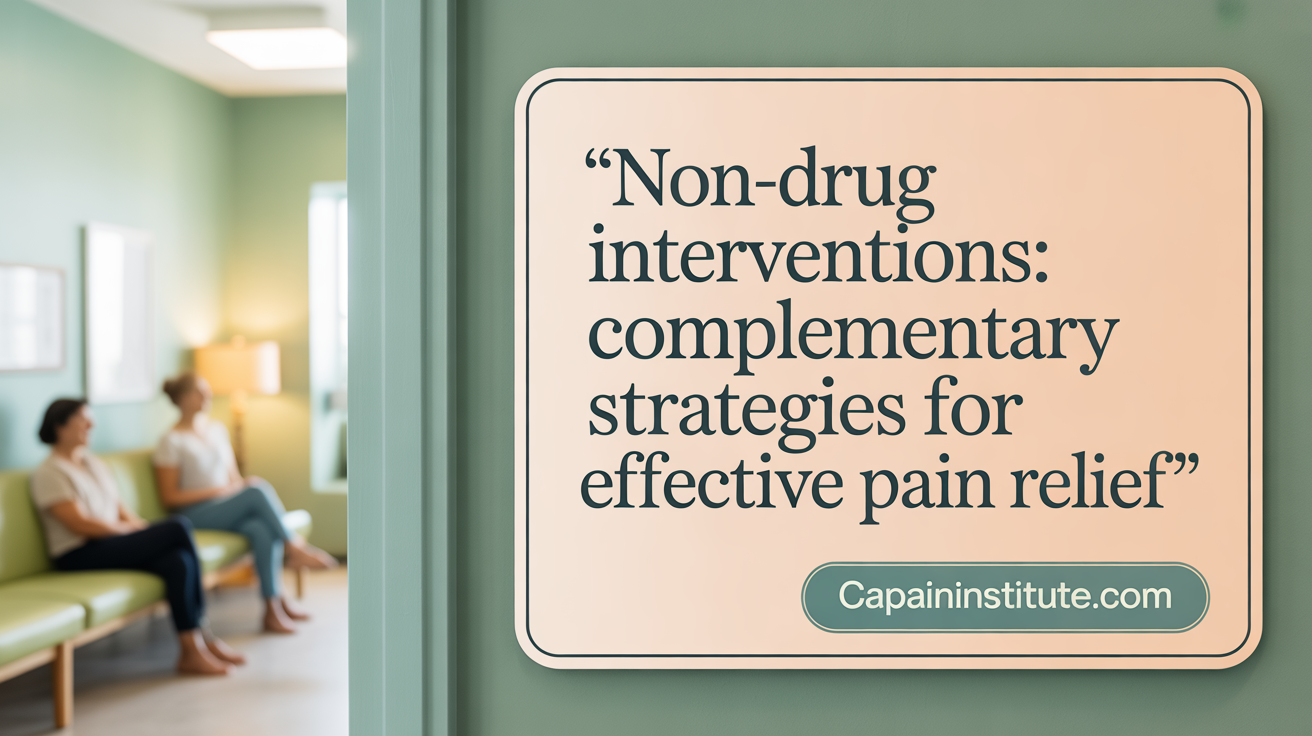 Non-Drug Interventions: Complementary Strategies for Effective Pain Relief