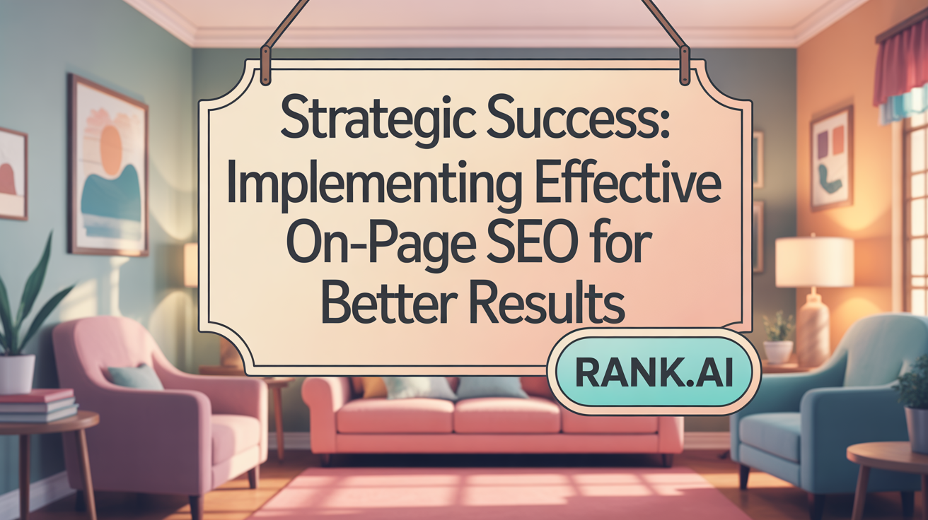 Strategic Success: Implementing On-Page SEO That Delivers Results