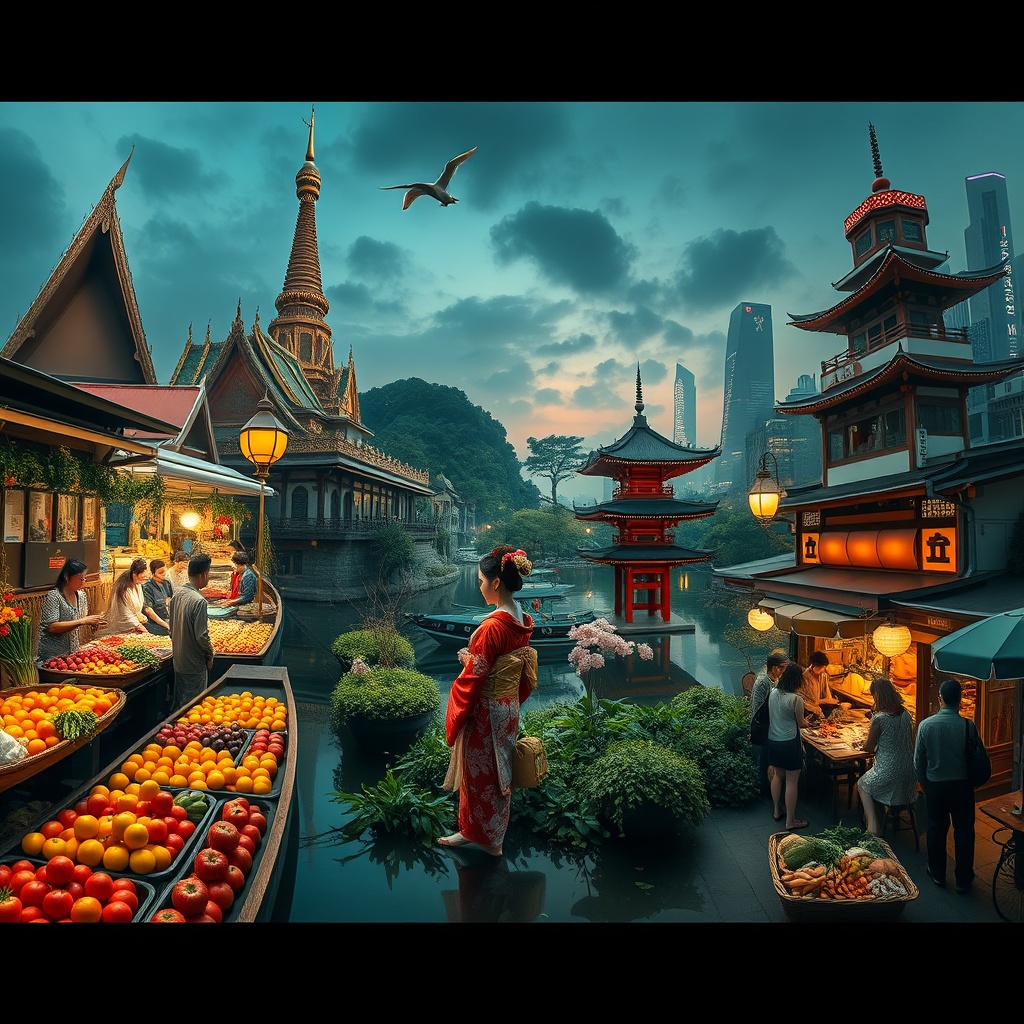 Asia: Bangkok, Kioto y Seúl – Tradición, modernidad y sabores genuinos