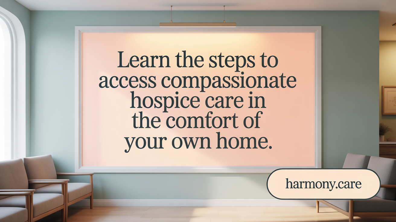 Learn the steps to access hospice care in the comfort of your own home.