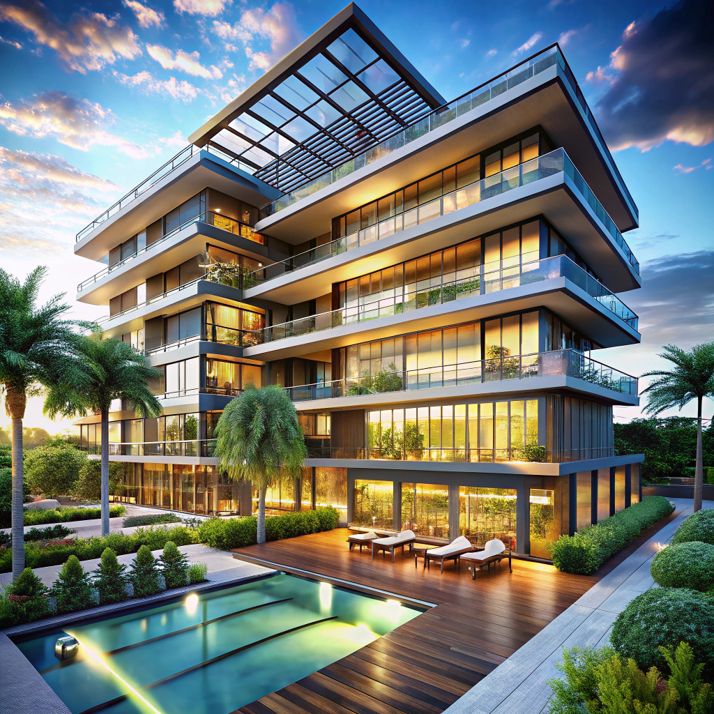 Modern Hotel 3D Architectural Design