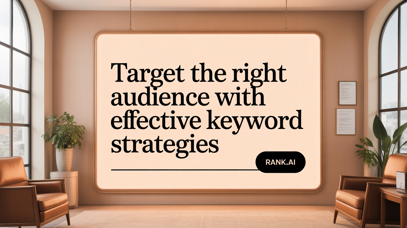 Target the Right Audience with Smart Keyword Strategies