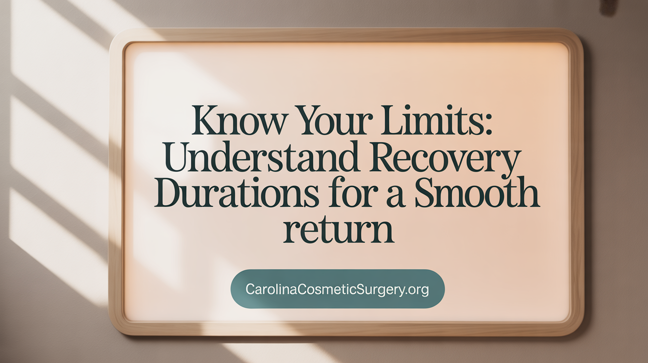 Know Your Limits: Understand Recovery Durations for a Smooth Return