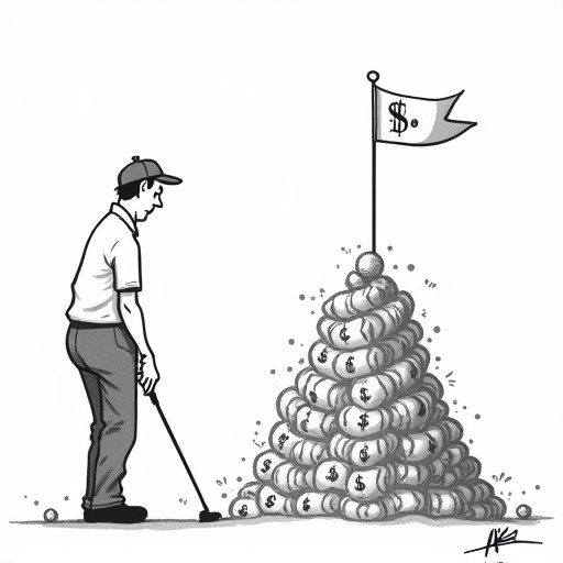 Final Round of FedEx St. Jude Championship in Memphis single-panel cartoon
