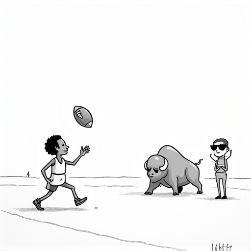 Jaxson Dart throws first NFL touchdown in preseason debut single-panel cartoon