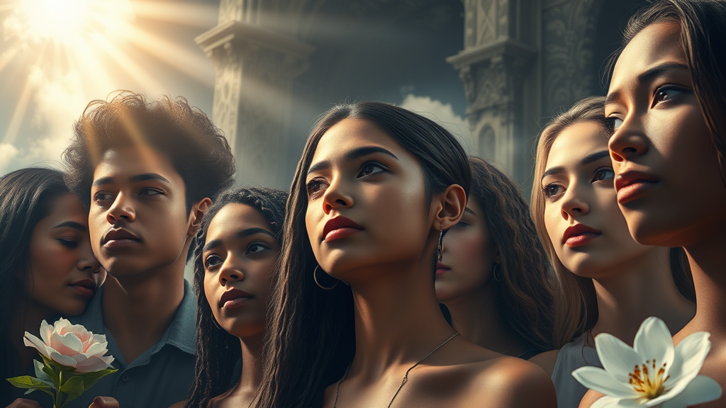 희망과 신뢰를 상징적으로 표현한 장면, 청년 우울증의 극복