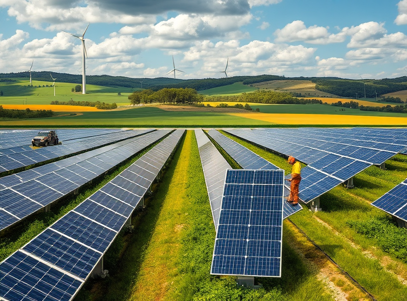 Leading Renewable Projects: Solar and Wind in Action