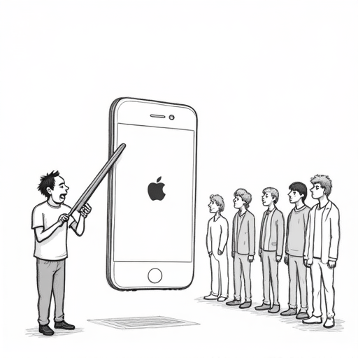 Apple to Launch Folding iPhone Next Year single-panel cartoon