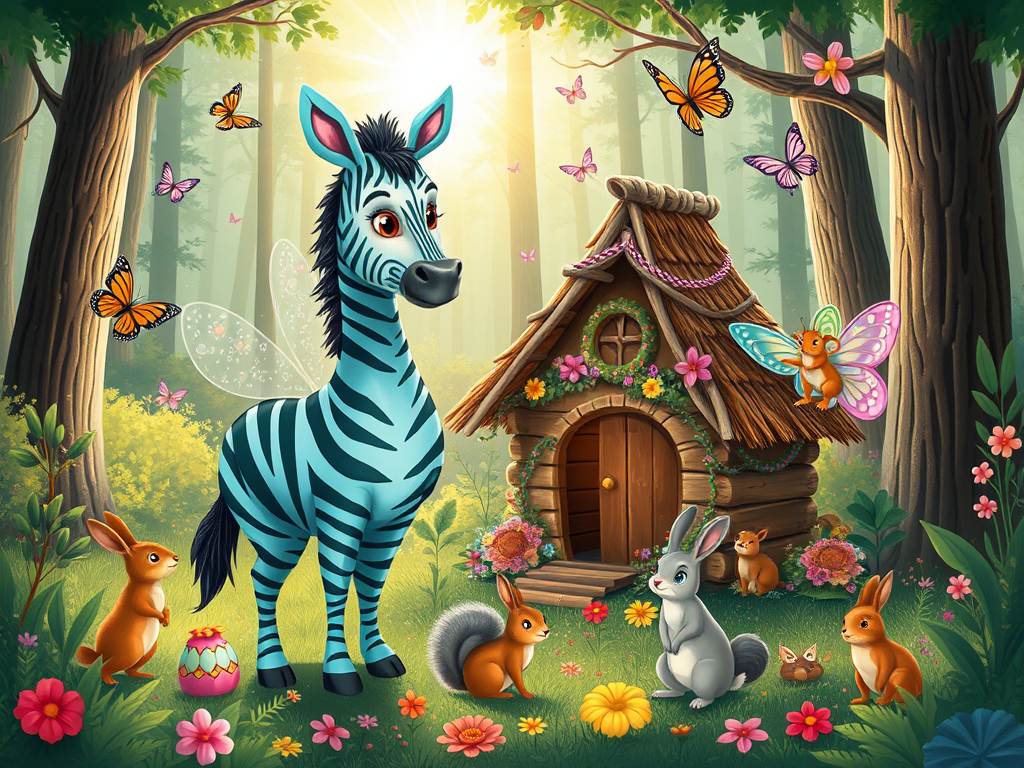 The Turquoise Zebra and the Fairy's Dream Home