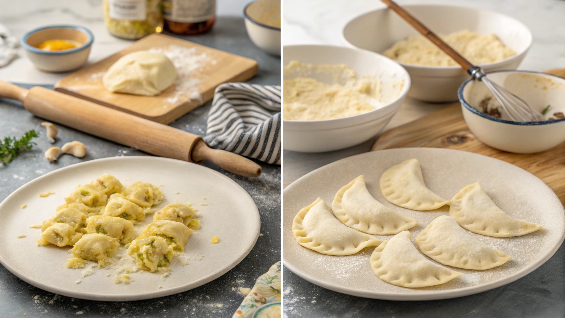 Cooking potatoes for pierogi filling